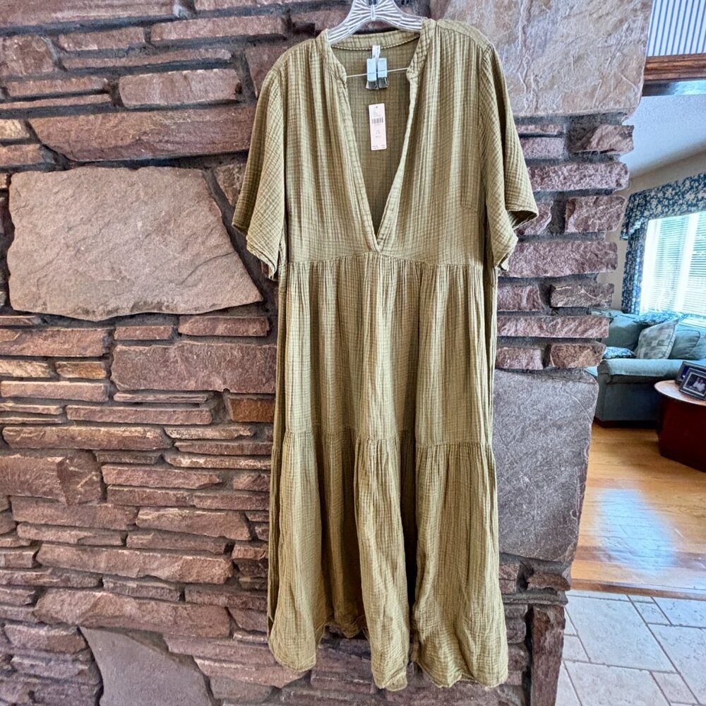NWT Anthropologie Kallie Flowy Maxi Dress - Picture 8 of 13